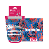 Fish Hut Tie Dye Flag